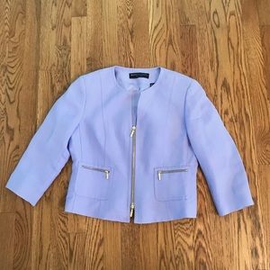 Lavender Cropped Blazer
